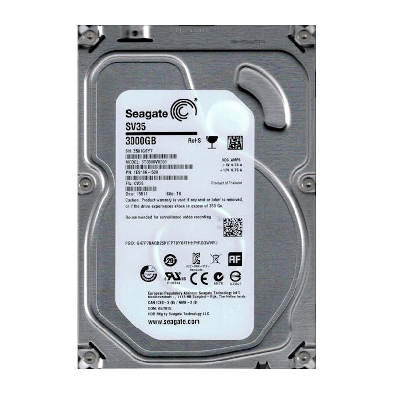 Disco Duro Pull 3TB 3.5" SATA 7200RPM Renovado Genérico