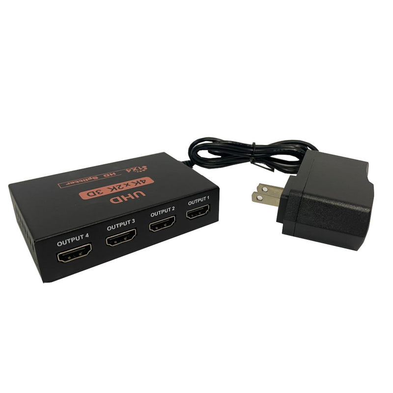 Splitter Hdmi Metalico 1X4 Puertos HD 4K X 2K 3D 1080P