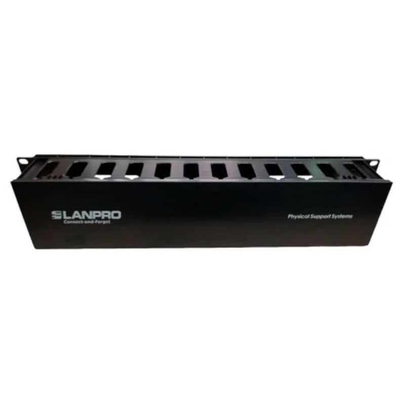 Organizador Horizontal Plastico 2U Frontal LANPRO