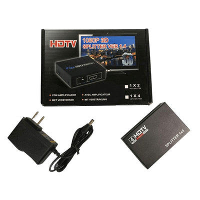 Splitter Hdmi Metalico 1X4 Puertos 3D 1080P