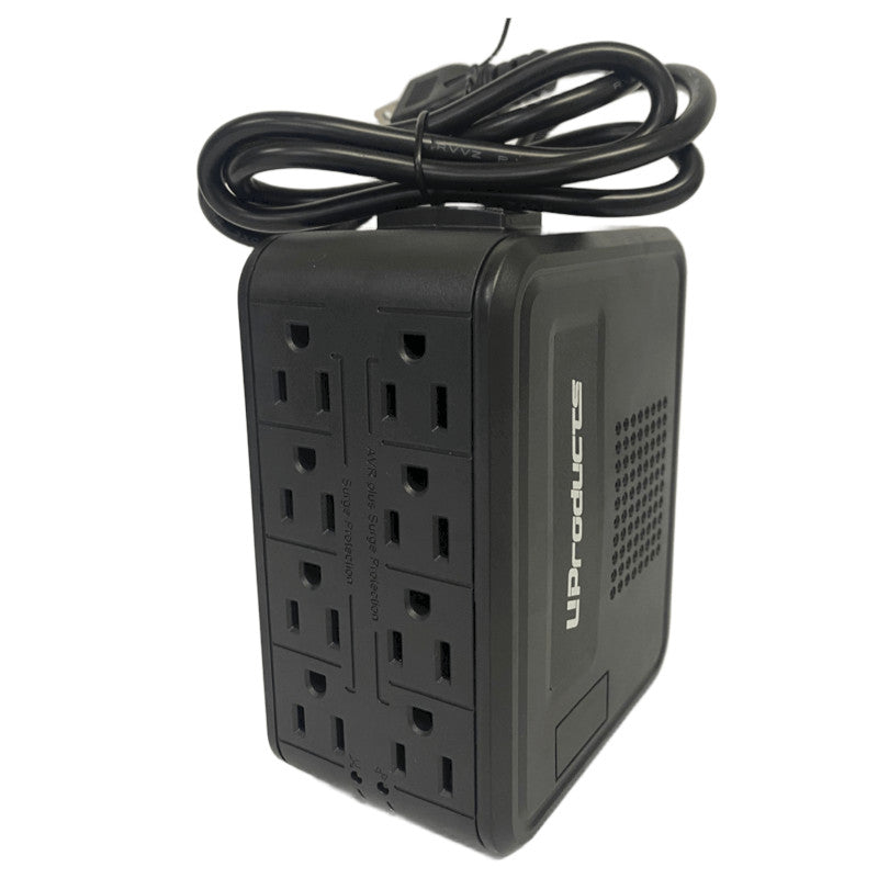 Regulador de Corriente U-AVR1000 1000VA con 8 Tomas de Protección Eléctrica