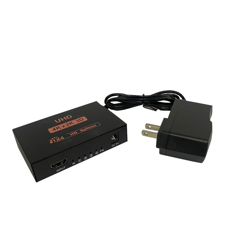 Splitter Hdmi Metalico 1X4 Puertos HD 4K X 2K 3D 1080P
