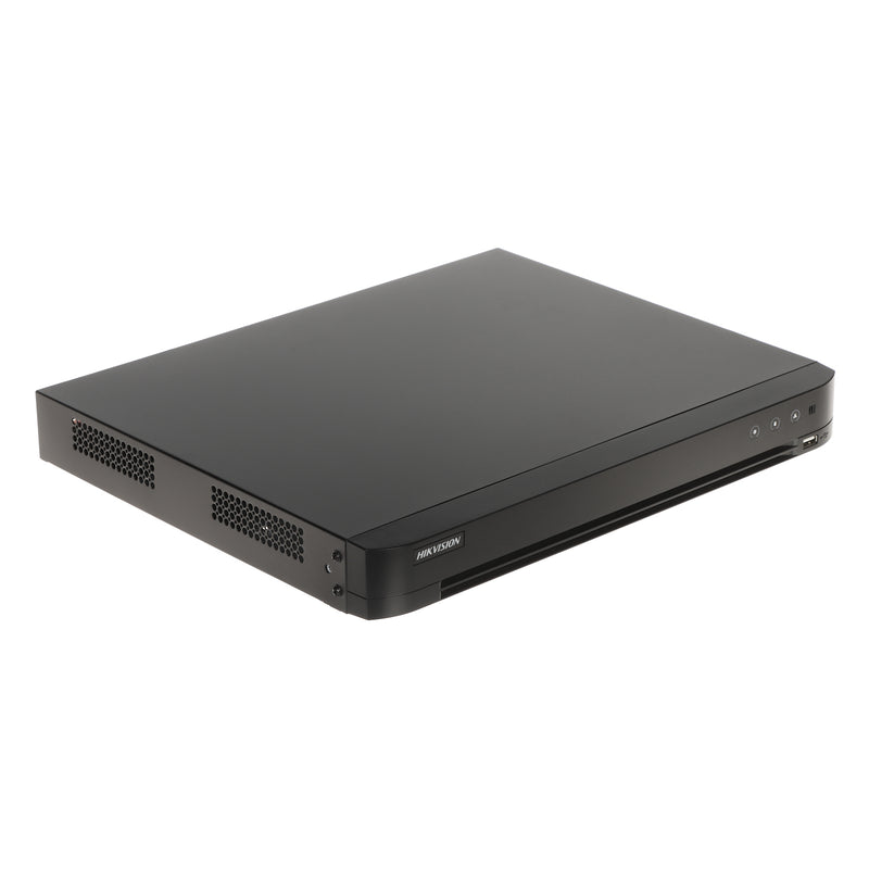 DVR Hikvision 16 Canales 8MP con 2 Bahías para Disco Duro y Audio por Coaxitron