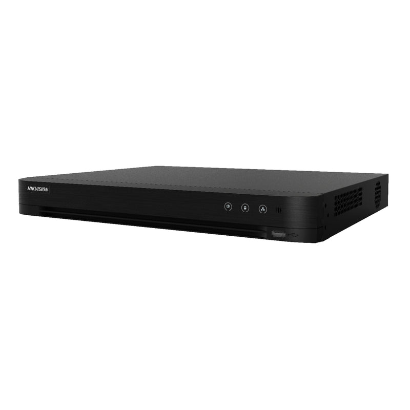 DVR Hikvision 16 Canales 8MP con 2 Bahías para Disco Duro y Audio por Coaxitron