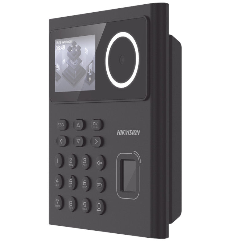 Terminal De Reconocimiento Facial HIKVISION LCD 2.4" 2.4 MP Rostros Tarjetas Y Huellas
