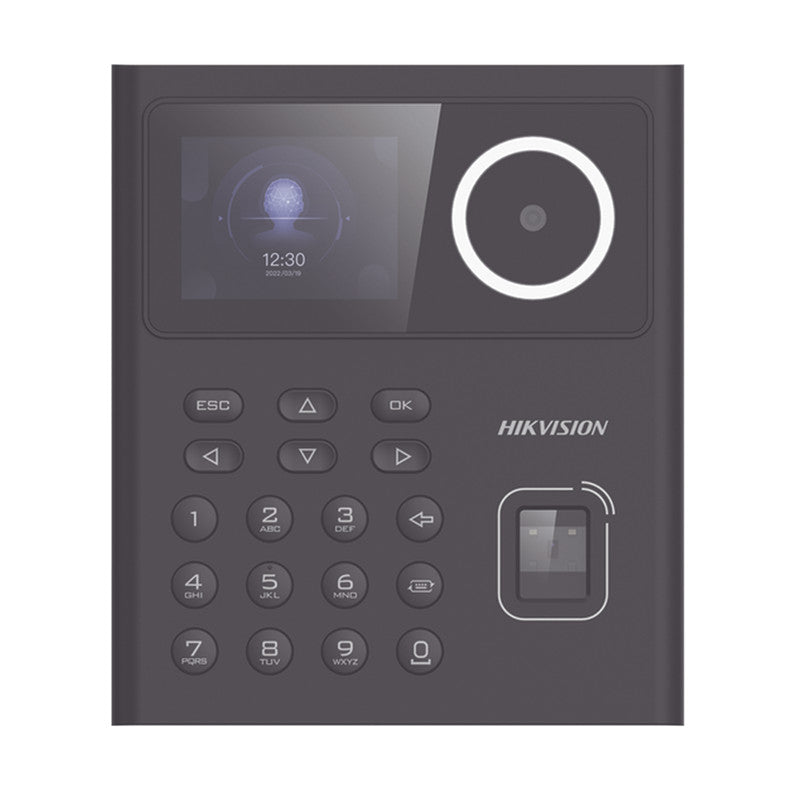 Terminal De Reconocimiento Facial HIKVISION LCD 2.4" 2.4 MP Rostros Tarjetas Y Huellas