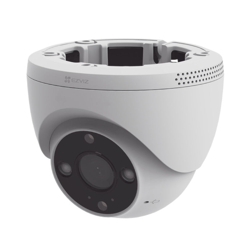 Camara Wifi Domo EZVIZ H4 3MP 2K 2.8mm Sirena Y Luz Estroboscópica Audio Bidireccional IR 30M IP67