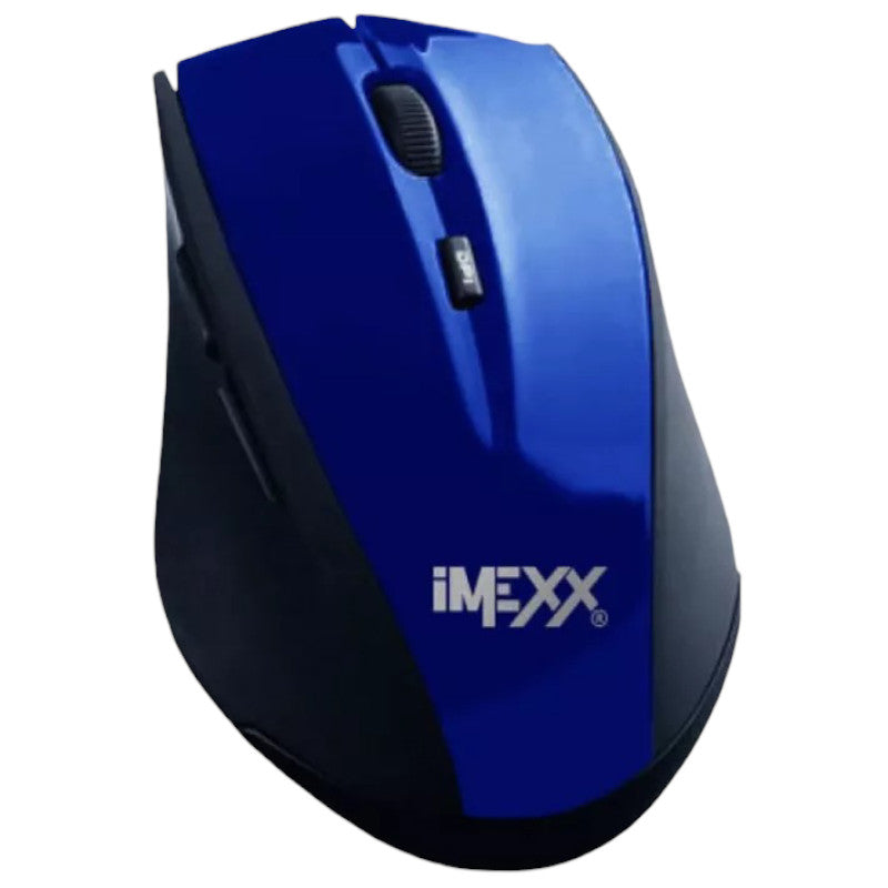 Mouse Inalambrico IMEXX-26423 Wireless 4 Botones Color Azul Borde Negr ...