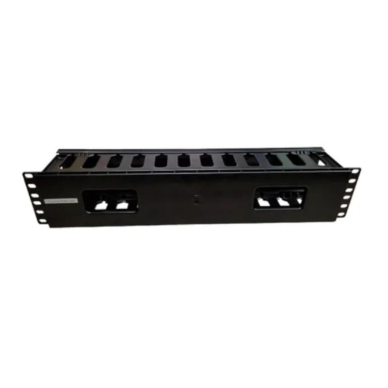 Organizador Horizontal Plastico 2U Frontal LANPRO