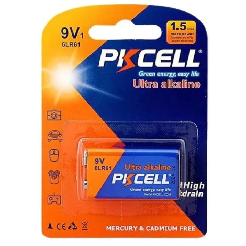Pila Bateria PKCELL 9V Ultra Alkaline