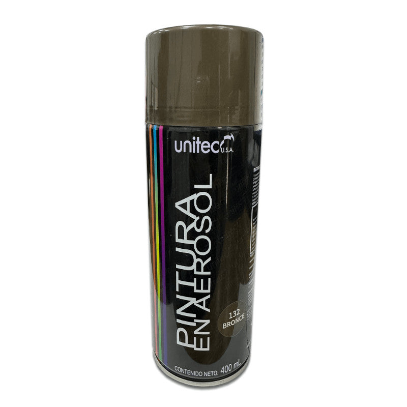 Pintura En Spray - Aerosol UNITEC 400G Color Bronce 
