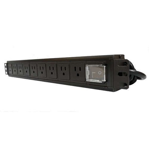 Regleta PDU Netlinks de 9 Tomas para Rack y Gabinetes