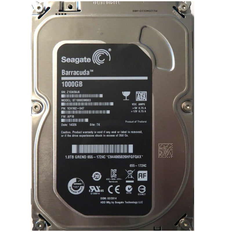 Disco Duro Seagate Barracuda 1TB SATA 3.5" 7200RPM con 64MB Cache