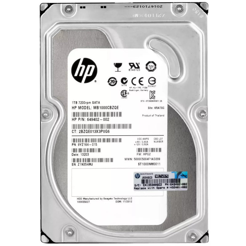 Disco Duro Interno HP 1TB 7200RPM SATA 3.5"