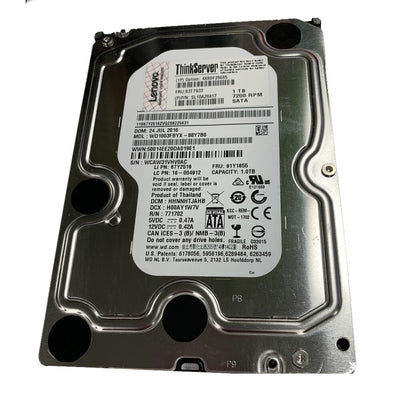 Disco Duro Lenovo ThinkServer 1TB 7200RPM SATA 3.5" - Recuperado y en Perfecto Estado