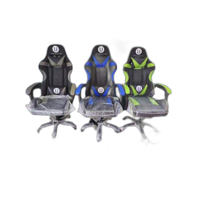 Silla Gamer U-Store Reclinable en Negro, Verde, Azul y Gris