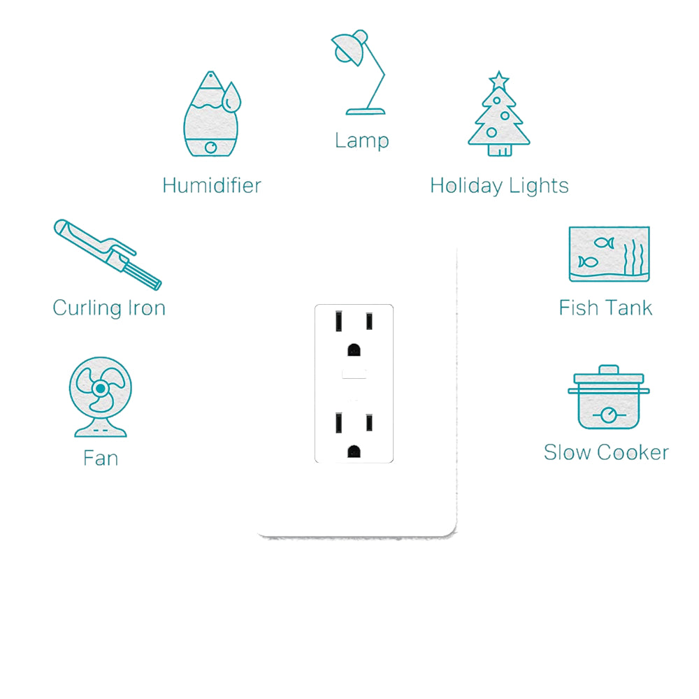 Enchufe Inteligente Doble Kasa Smart TP-LINK KP200 con Control Remoto