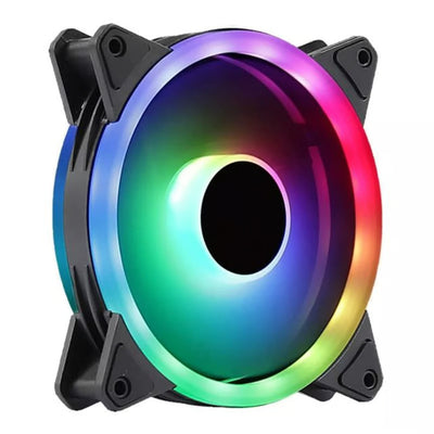 Kit Fan Cooler Rgb 3 En 1 + Controlador 12cm Gaming PC