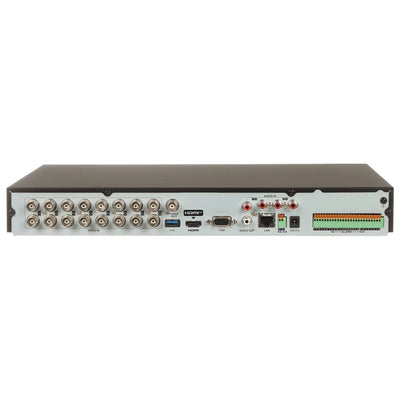 DVR Hikvision 16 Canales 8MP con 2 Bahías para Disco Duro y Audio por Coaxitron
