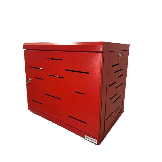 Rack Gabinete Cerrado de Pared Metalnet 6U Color Rojo 01PT332