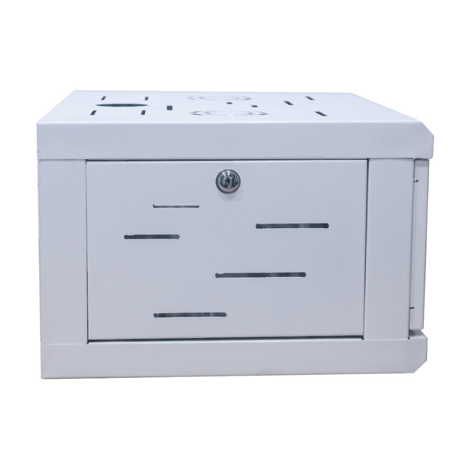 Rack Gabinete Cerrado Metalnet 4U Blanco 01PT340 - Seguridad y Funcionabilidad para Equipos de 19"