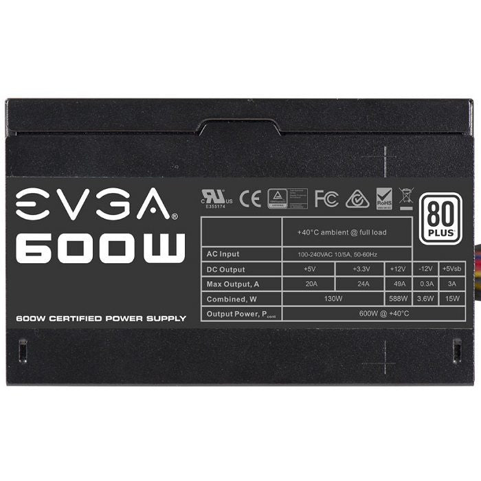 Fuente De Poder Evga 600 White Power Supply 100-W1-0600-K1