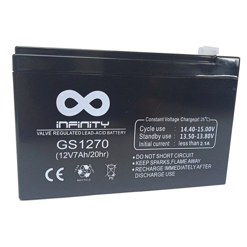 Batería Infinity 12V 7Ah Respaldo Energía Backup