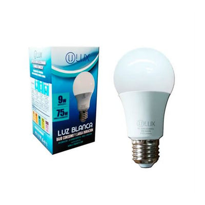 Bombillo LED Ulux 9W E27 Luz Blanca Fría