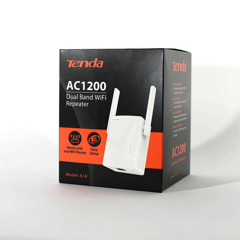 Extensor De Rango Wifi Tenda A18 Ac1200 Doble Banda Security Solution shop