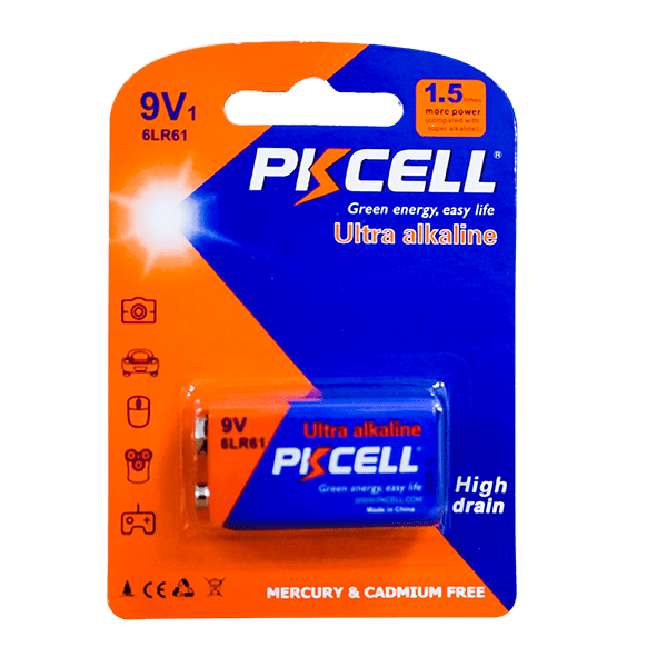 Pila Ultra Alkalina 9V PKCELL