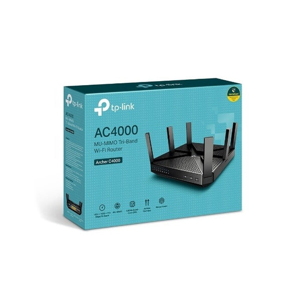 Router TP-Link AC4000 MU-MIMO Tri-Banda de Alto Rendimiento