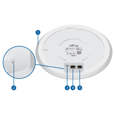 Antena Ubiquiti Punto de Acceso UniFi HD 802.11ac UAP-AC-HD de Alta Velocidad