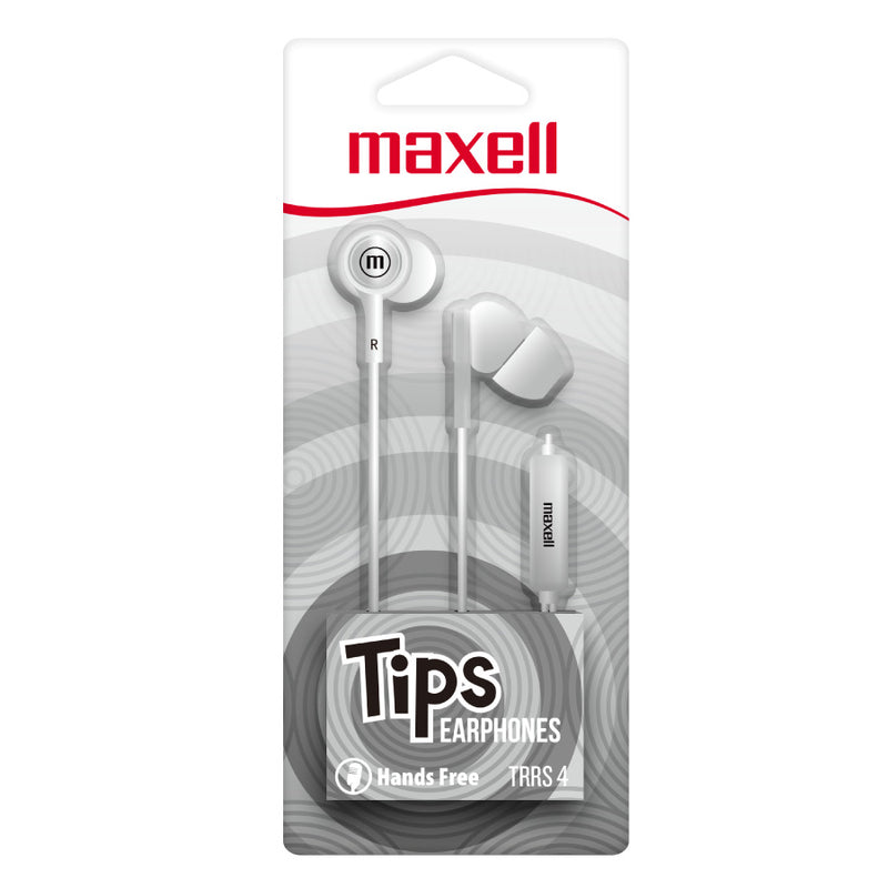 Audifonos Manos libre Maxell In-Tips In Ear Blanco