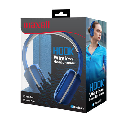 Audifonos Maxell Hp-Bt300 Bt Hook con microfono Azul/Gris