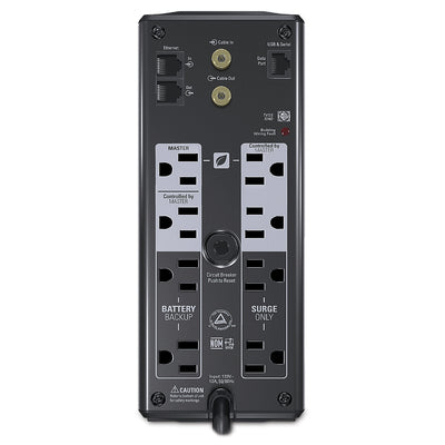 SAI APC 120V 1000VA 600VA con 8 Tomas de Respaldo de Energía