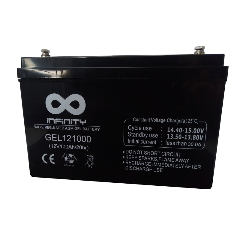 Batería Infinity 12V 100Ah Agm Gel Respaldo Energía Backup