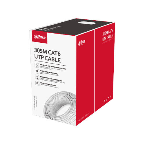 Bobina de Cable UTP Dahua 305 mts Cat 6 100% Cobre PFM920I-6UN-C