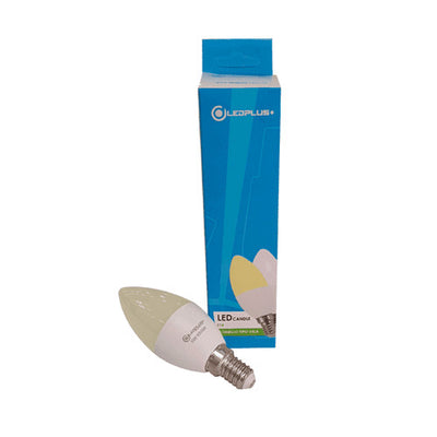 Bombillo LED Vela 5W E-14 Luz Cálida 3000K