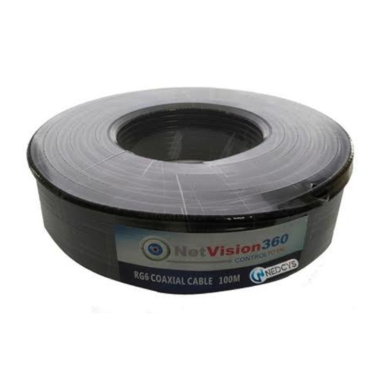 Cable Coaxial Rg6 Netvision 100Mts Cab-Rg6-Net