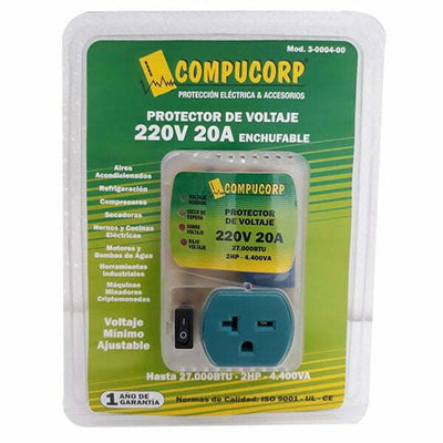 Protector Enchufable Compucorp 220V 20Ah