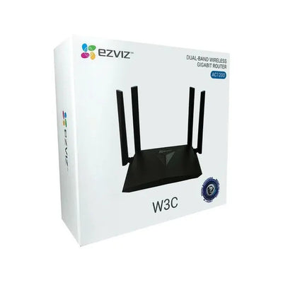 Router Ezviz Inalambrico Gigabit Dual Band (2.4 Y 5 Ghz),Cs-W3C-Wd1200G Cs-T31-16A-Us