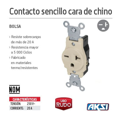 Contacto Sencillo Tipo Chino de Alta Durabilidad