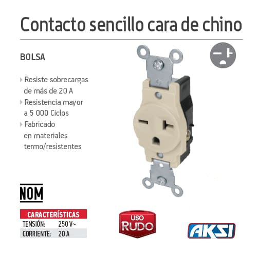 Contacto Sencillo Tipo Chino de Alta Durabilidad