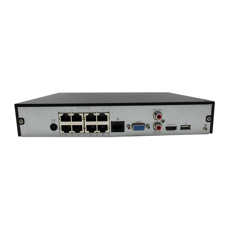 NVR Dahua 8 Canales Poe Serie Lite Con 1 Puerto Sata 2.0