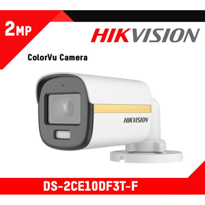 Cámara Seguridad Hikvision Tipo Bullet Plástica Ip67 Turbo Hd 1080P 4 En 1 Ds-2Ce10Df3T-Pf