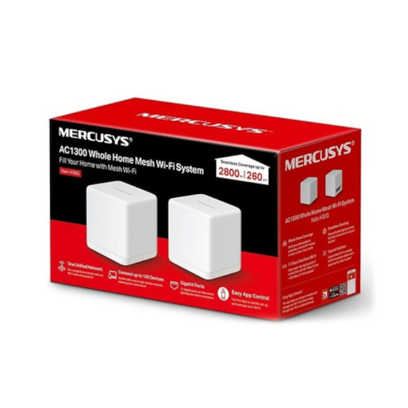 Router Mesh Mercusys Halo H30G Gigabit Doble Banda - Paquete de 2 Unidades