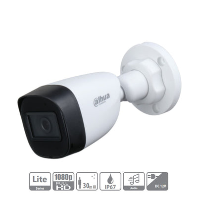 Cámara de Seguridad Bullet Dahua 2MP 2.8mm HAC-HFW1200CN