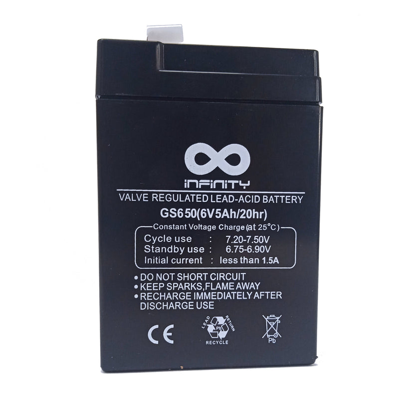 Batería Infinity 6V 5Ah Respaldo Energía Backup