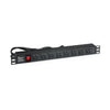 Regleta PDU Rackeable de 8 Tomas y 10A para Racks