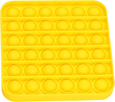 Juguete Antiestrés Pop Fidget Cuadrado Amarillo - POP-FID-005